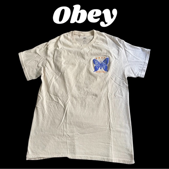 Obey Other - Men’s Obey shirt sleeve graphic tee size Medium